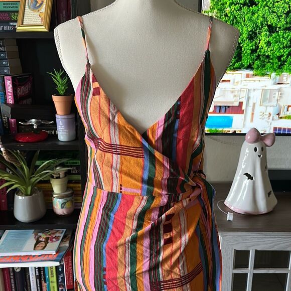 Urban Outfitters Multicolor Striped Midi Dress - Picture 2 of 10